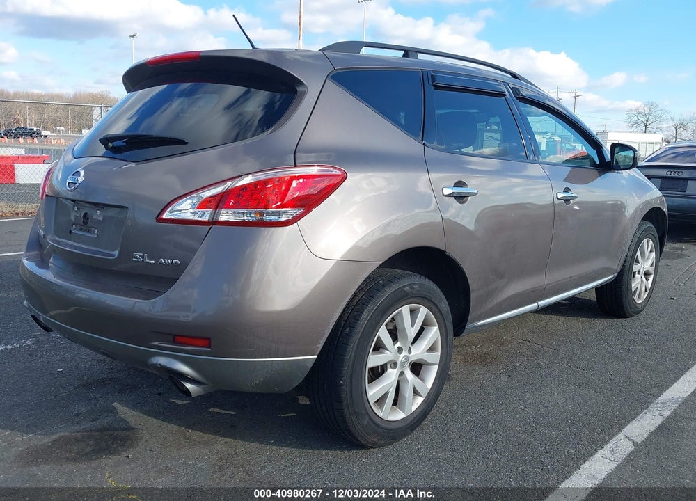 2011 NISSAN MURANO SL VIN: JN8AZ1MW5BW180689