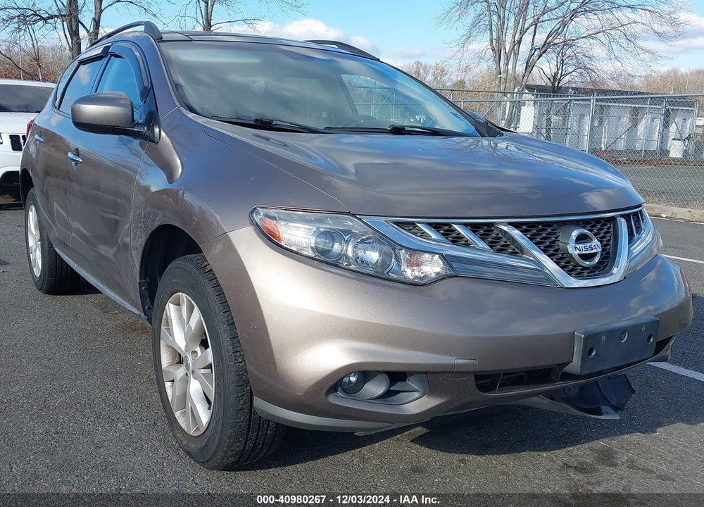 2011 NISSAN MURANO SL VIN: JN8AZ1MW5BW180689