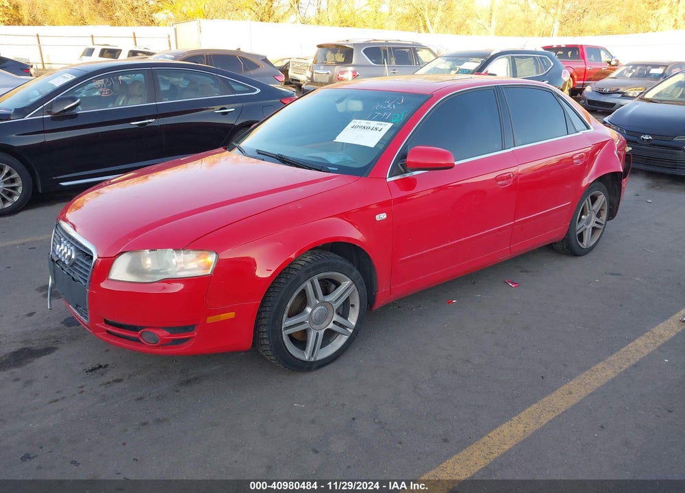 2006 AUDI A4 2.0T VIN: WAUDF78E86A091799