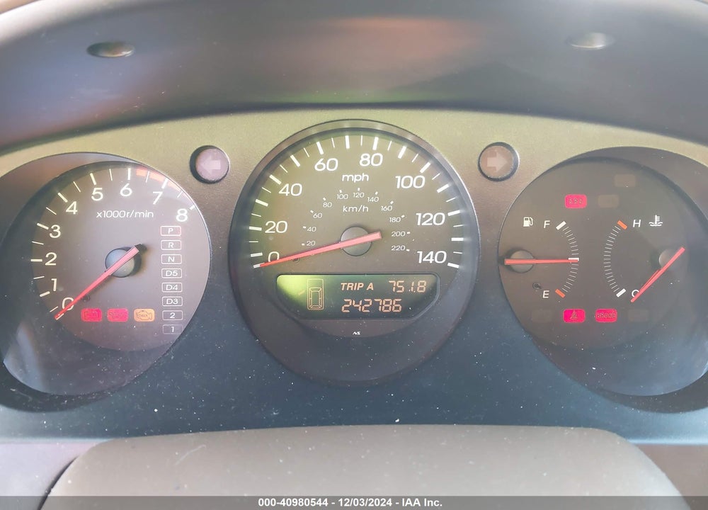 2001 ACURA MDX VIN: 2HNYD18671H518698