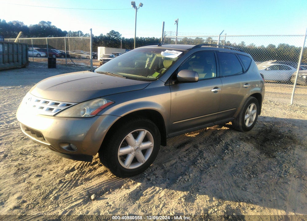 2004 NISSAN MURANO SE VIN: JN8AZ08T34W212178