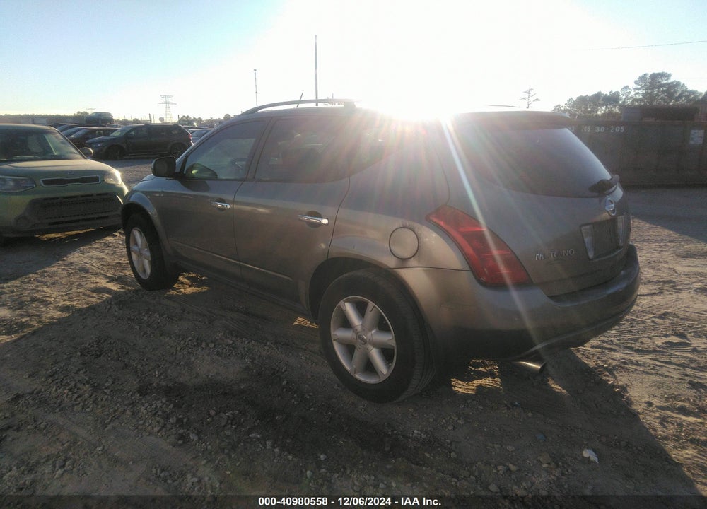 2004 NISSAN MURANO SE VIN: JN8AZ08T34W212178