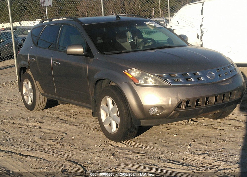 2004 NISSAN MURANO SE VIN: JN8AZ08T34W212178