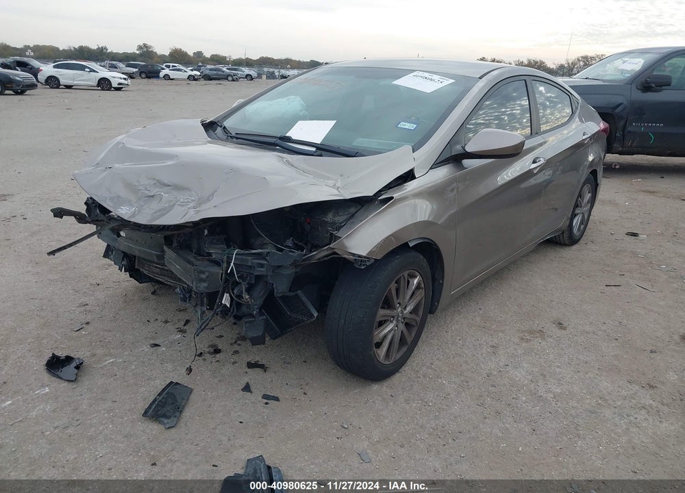 2014 HYUNDAI ELANTRA VIN: 5NPDH4AEXEH507784