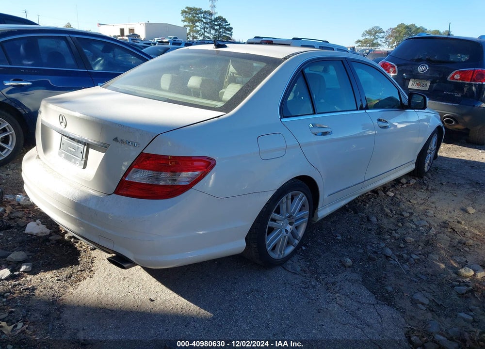 2009 MERCEDES-BENZ C 300 LUXURY 4MATIC/SPORT 4MATIC VIN: WDDGF81X19R050556