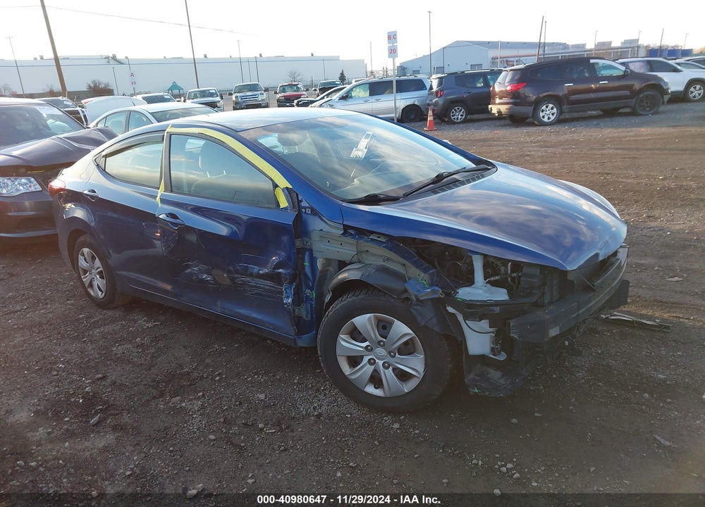 2016 HYUNDAI ELANTRA SE VIN: 5NPDH4AE7GH749631