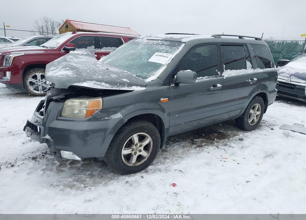 2007 HONDA PILOT EX VIN: 2HKYF184X7H514630