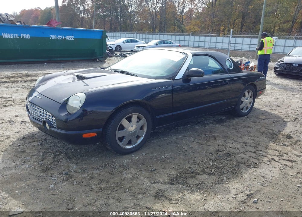 2002 FORD THUNDERBIRD VIN: 1FAHP60A82Y128667