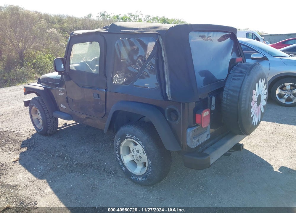 2001 ANGLER JEEP WR SPORT VIN: 1J4FA49S01P355806