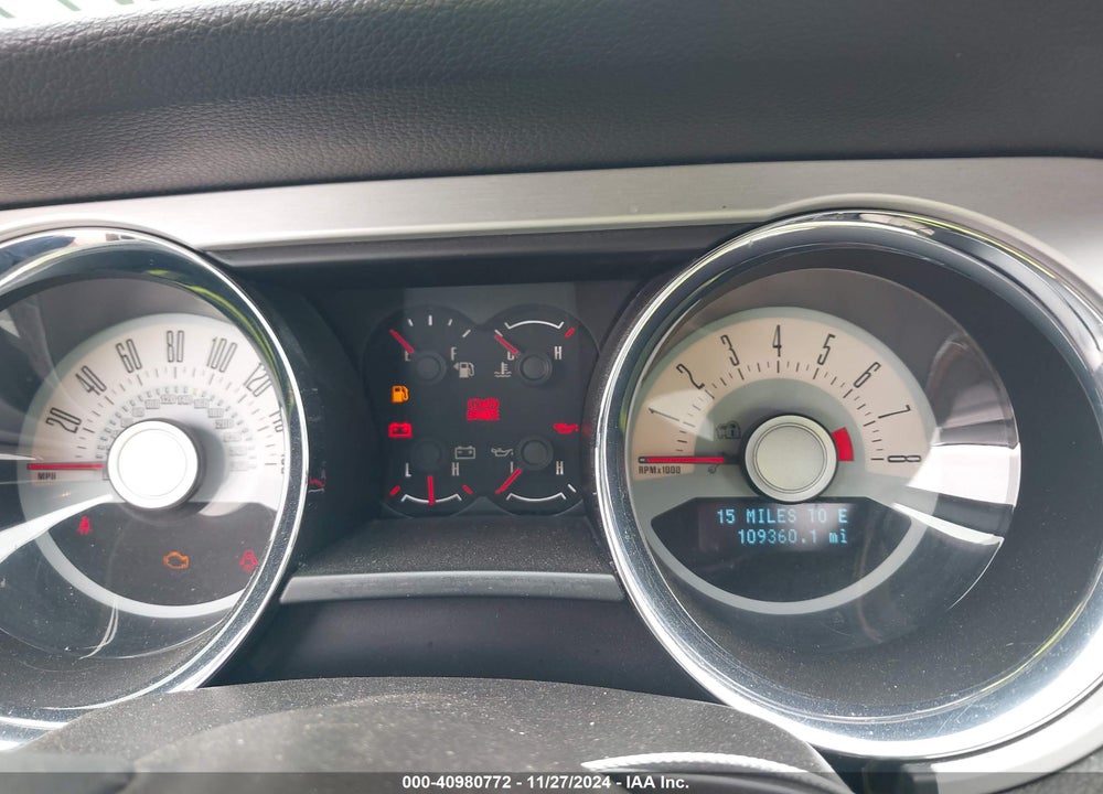 2012 FORD MUSTANG V6 PREMIUM VIN: 1ZVBP8AM0C5264781