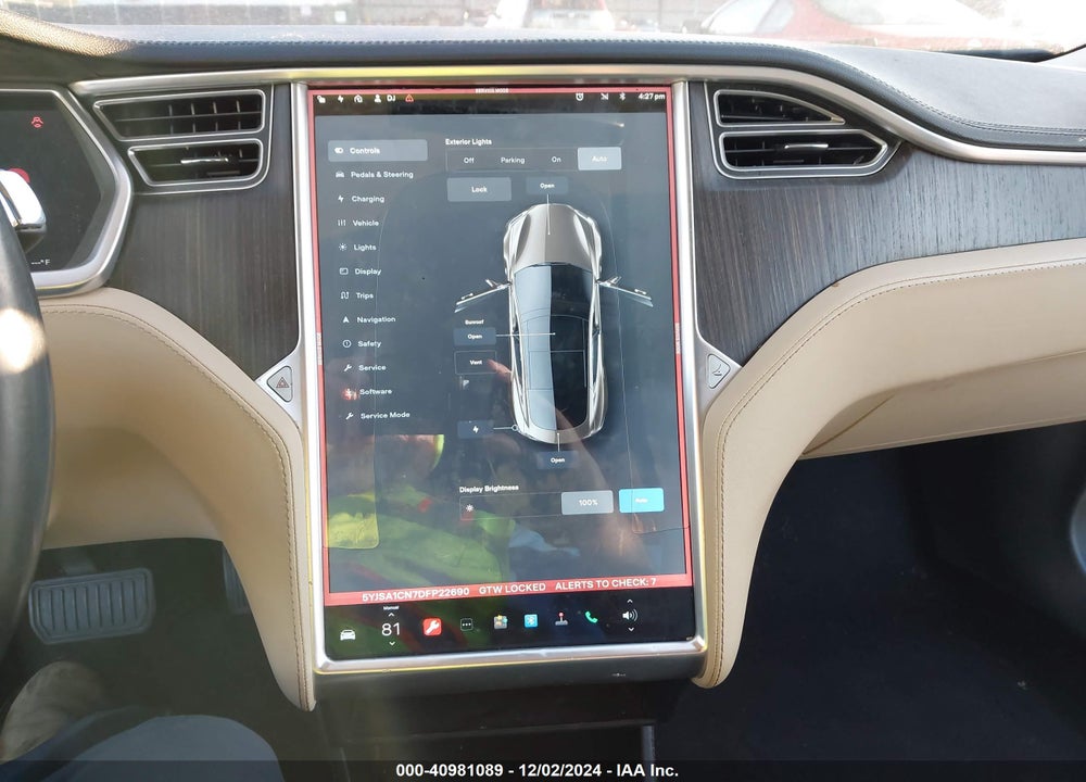 2013 TESLA MODEL S VIN: 5YJSA1CN7DFP22690