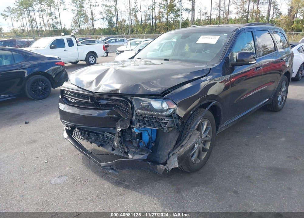 2017 DODGE DURANGO GT RWD VIN: 1C4RDHDGXHC629356