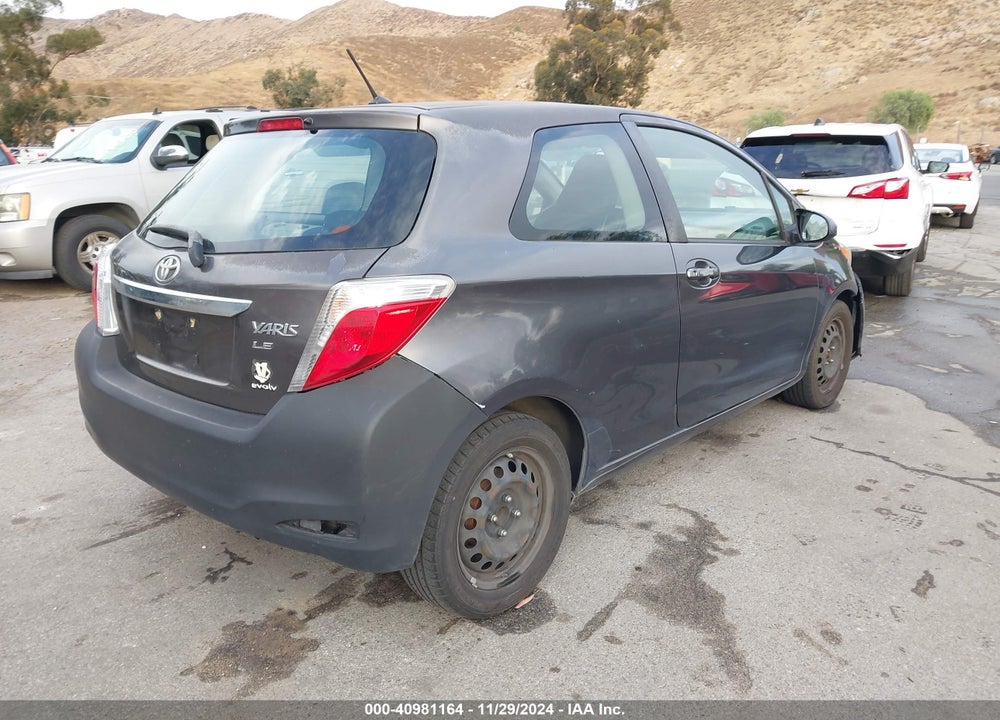 2012 TOYOTA YARIS LE VIN: JTDJTUD31CD512192