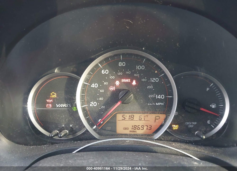 2012 TOYOTA YARIS LE VIN: JTDJTUD31CD512192