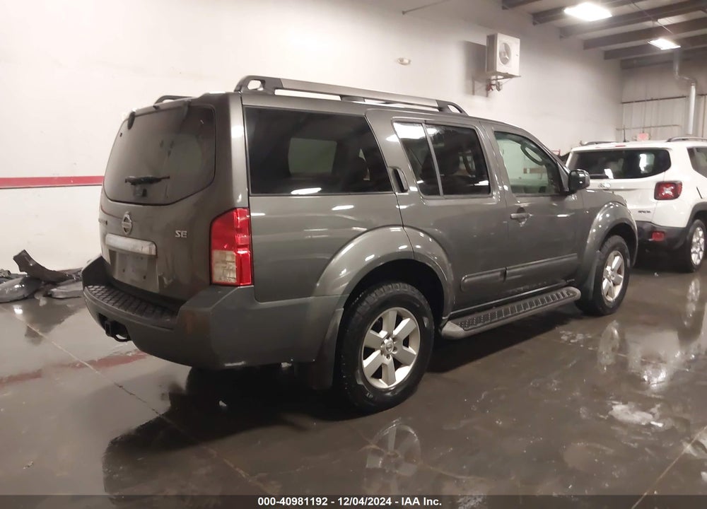 2008 NISSAN PATHFINDER SE VIN: 5N1AR18B68C601683