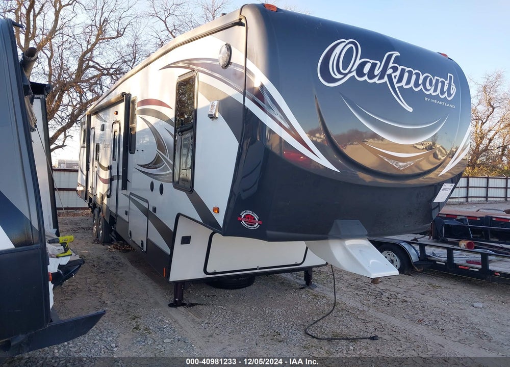 2016 HEARTLAND OAKMONT 5TH WHEEL TRAVEL TRAILER VIN: 5SFBG4120GE304838