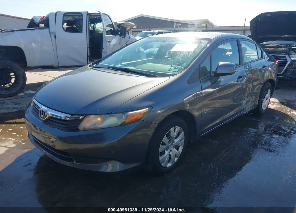 2012 HONDA CIVIC LX VIN: 19XFB2F57CE386236