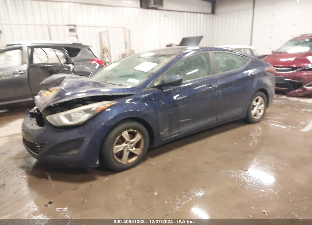 2014 HYUNDAI ELANTRA SE VIN: 5NPDH4AE7EH539446