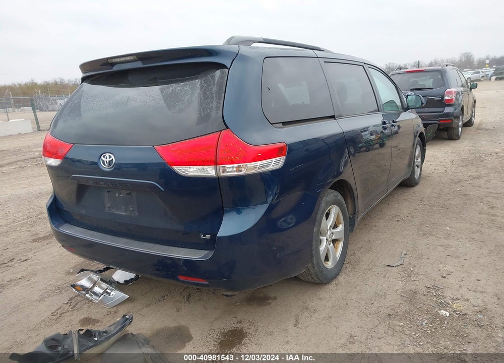 2011 TOYOTA SIENNA LE V6 VIN: 5TDKK3DC0BS127002