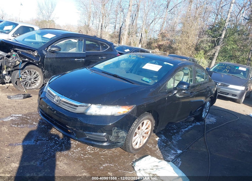 2012 HONDA CIVIC EX VIN: 19XFB2F82CE392827