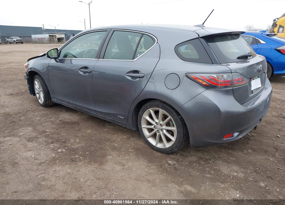 2012 LEXUS CT 200H VIN: JTHKD5BH7C2105199