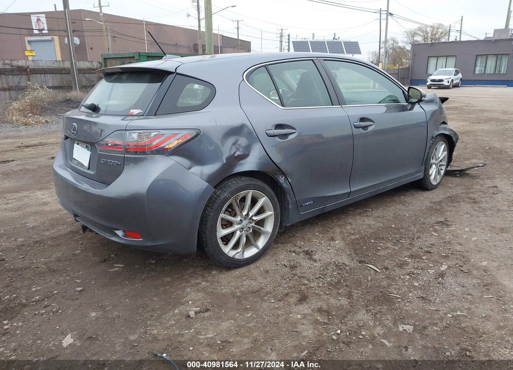 2012 LEXUS CT 200H VIN: JTHKD5BH7C2105199
