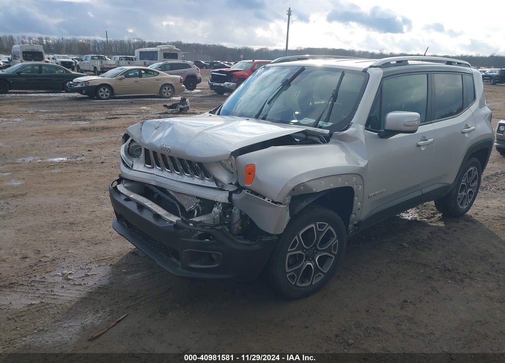 2016 JEEP RENEGADE LIMITED VIN: ZACCJBDTXGPC86731