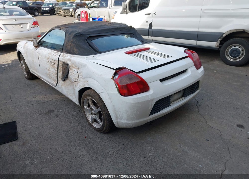 2000 TOYOTA MR2 SPYDER VIN: JTDFR3203Y0021354