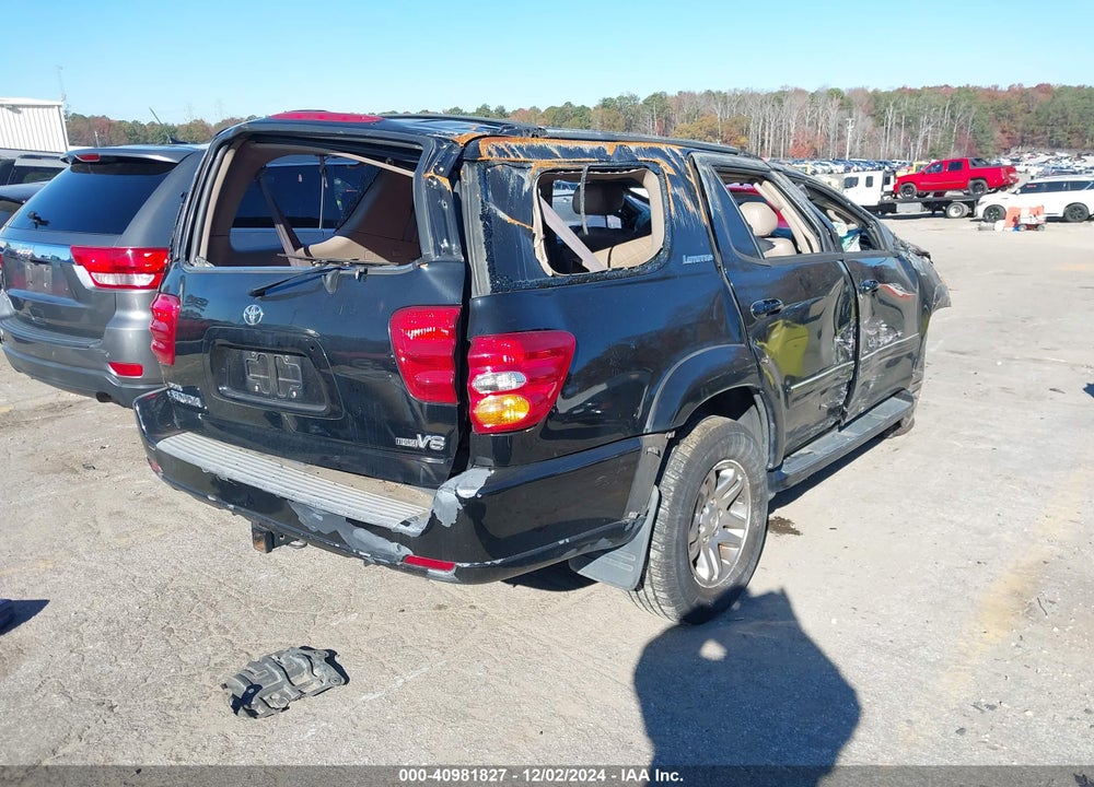 2004 TOYOTA SEQUOIA LIMITED V8 VIN: 5TDZT38A24S227934