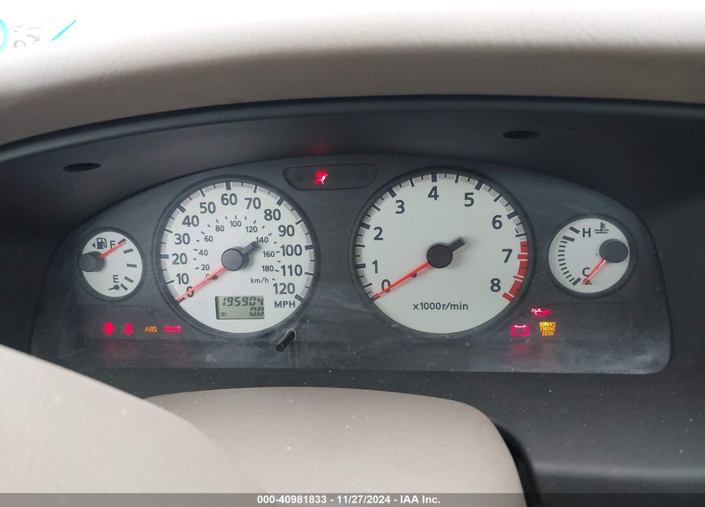 2002 NISSAN PATHFINDER LE VIN: JN8DR09X52W655489