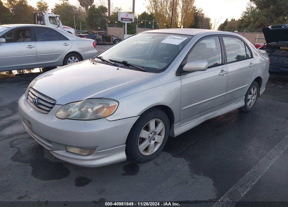 2003 TOYOTA COROLLA S VIN: 1NXBR32E73Z019839