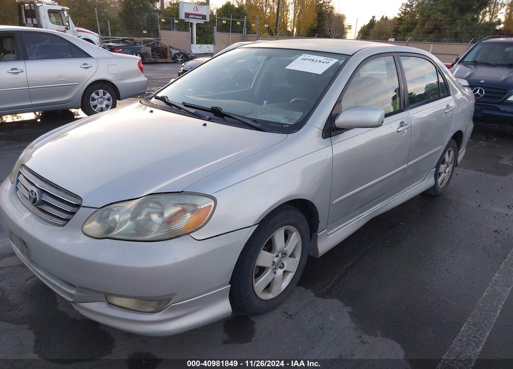 2003 TOYOTA COROLLA S VIN: 1NXBR32E73Z019839