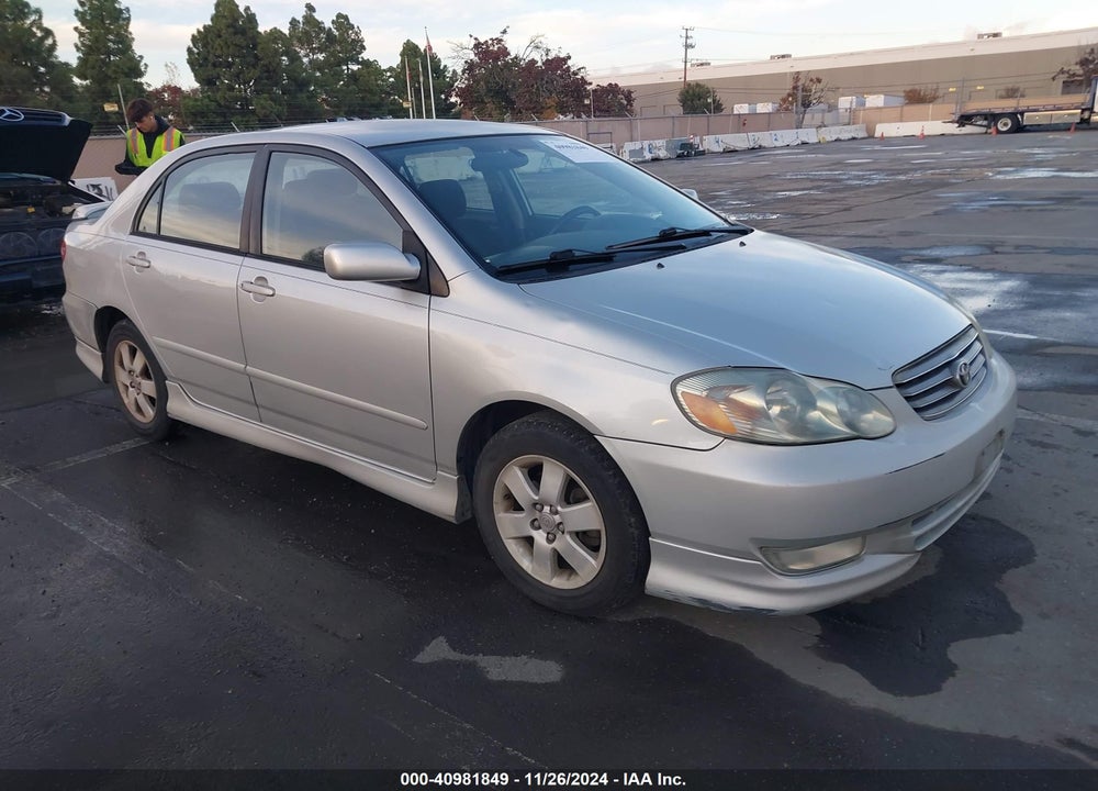 2003 TOYOTA COROLLA S VIN: 1NXBR32E73Z019839