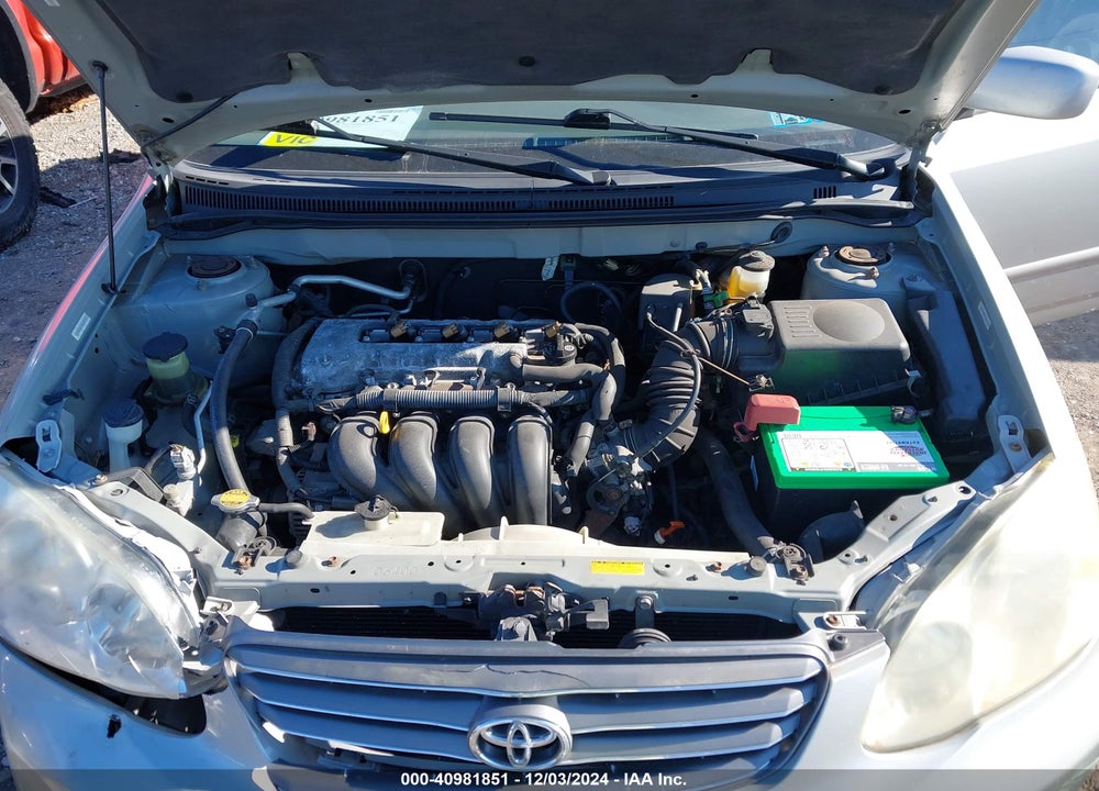2003 TOYOTA COROLLA LE VIN: 2T1BR32E43C041511