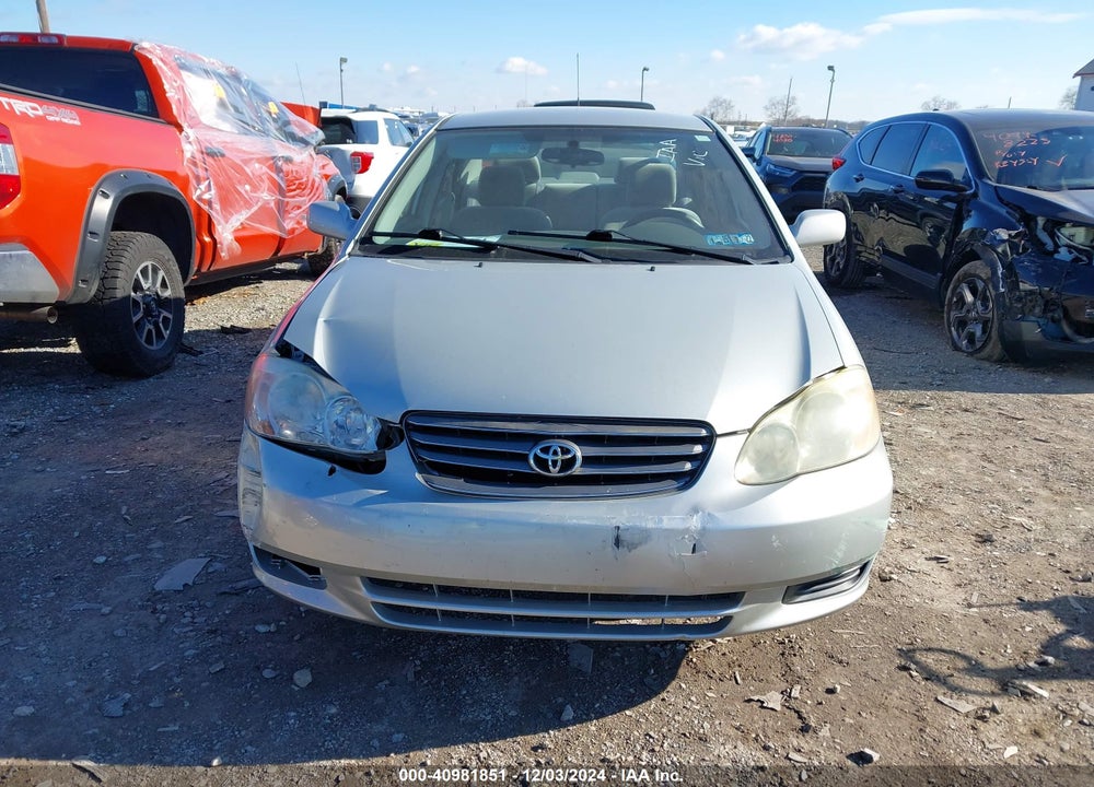 2003 TOYOTA COROLLA LE VIN: 2T1BR32E43C041511