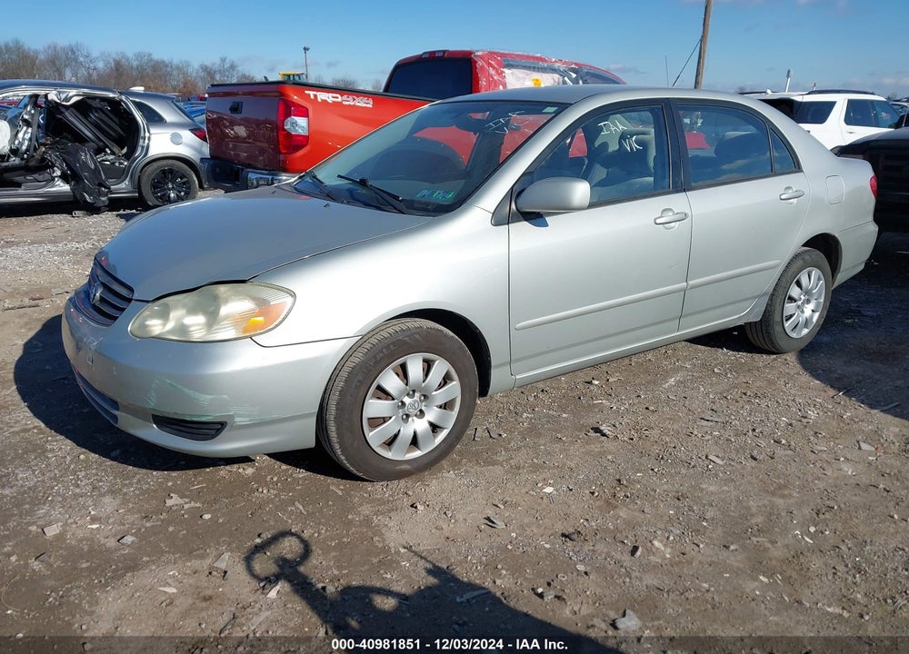 2003 TOYOTA COROLLA LE VIN: 2T1BR32E43C041511