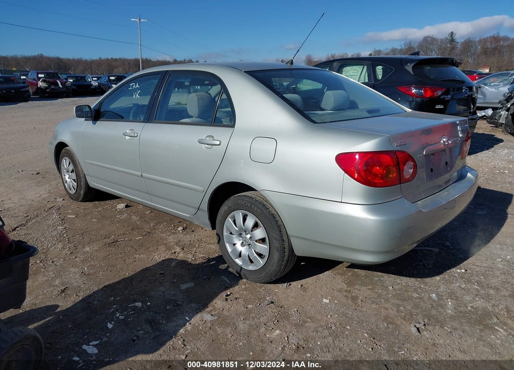 2003 TOYOTA COROLLA LE VIN: 2T1BR32E43C041511