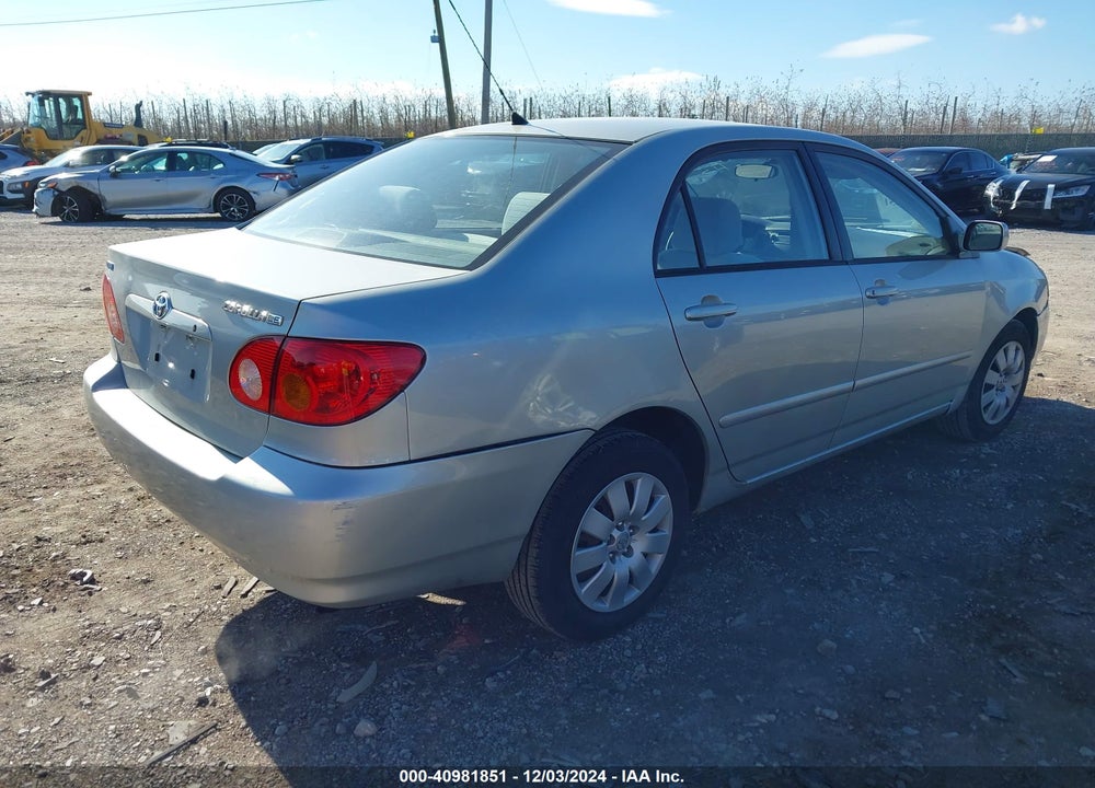 2003 TOYOTA COROLLA LE VIN: 2T1BR32E43C041511