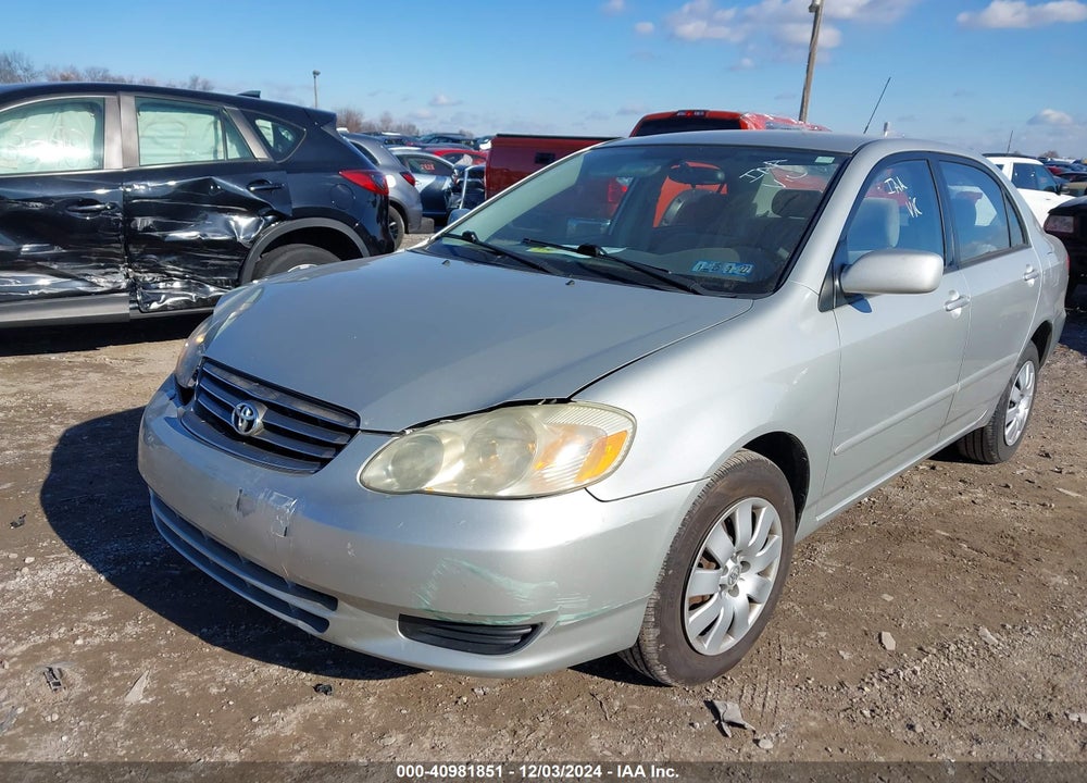 2003 TOYOTA COROLLA LE VIN: 2T1BR32E43C041511