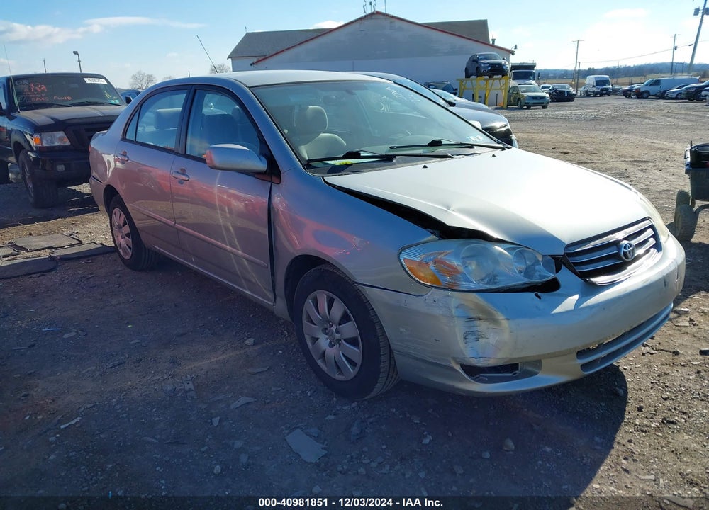 2003 TOYOTA COROLLA LE VIN: 2T1BR32E43C041511