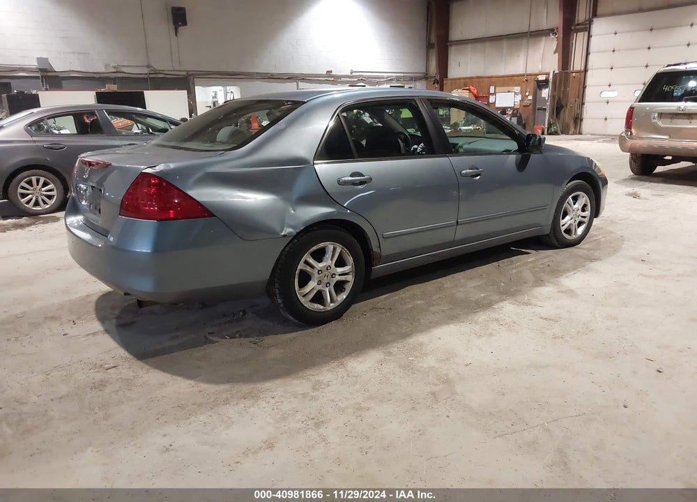 2007 HONDA ACCORD 2.4 SE VIN: 1HGCM563X7A030936