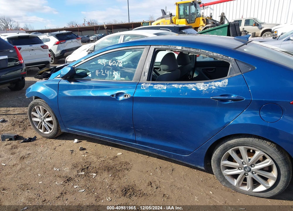 2016 HYUNDAI ELANTRA SE VIN: KMHDH4AE4GU619274