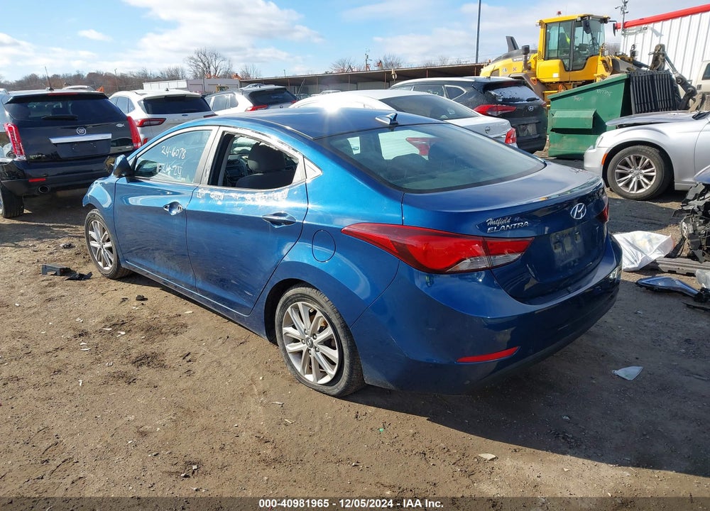 2016 HYUNDAI ELANTRA SE VIN: KMHDH4AE4GU619274