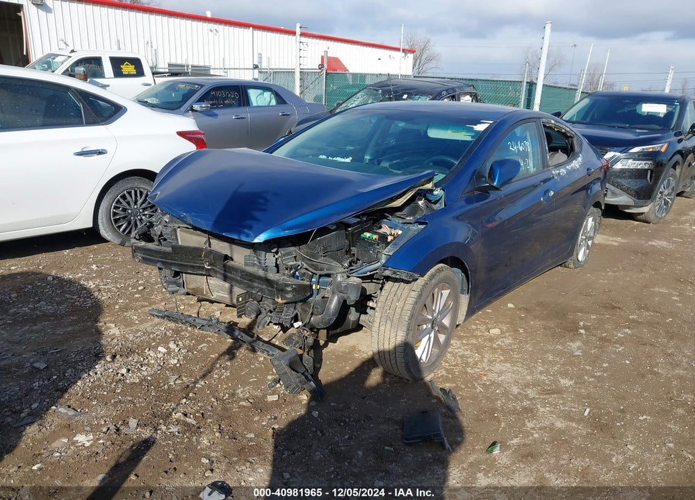 2016 HYUNDAI ELANTRA SE VIN: KMHDH4AE4GU619274