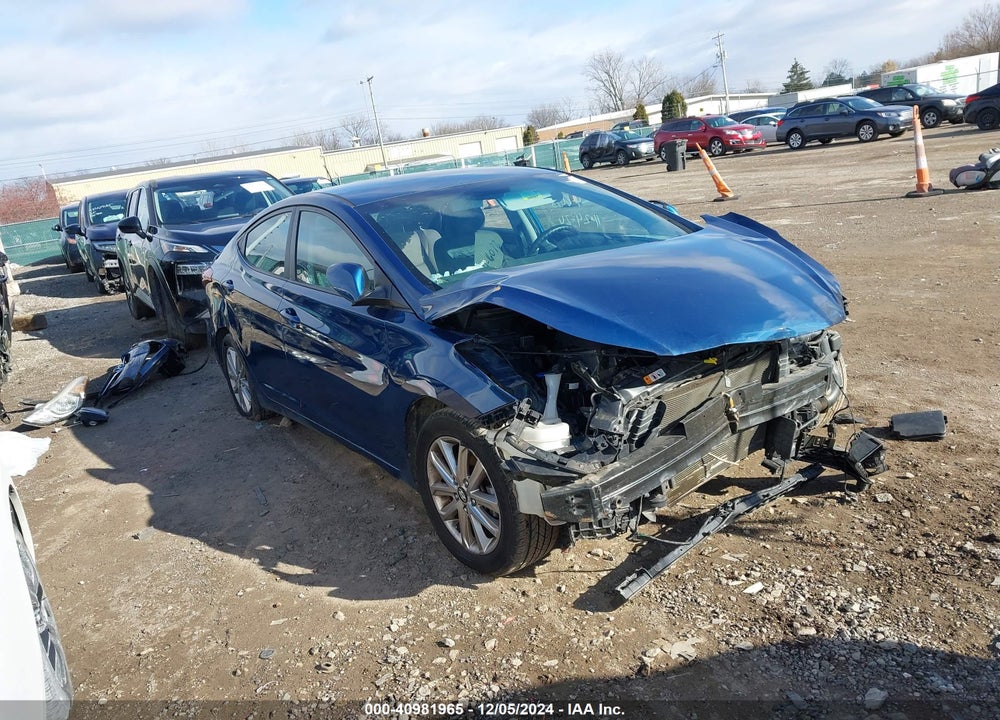 2016 HYUNDAI ELANTRA SE VIN: KMHDH4AE4GU619274