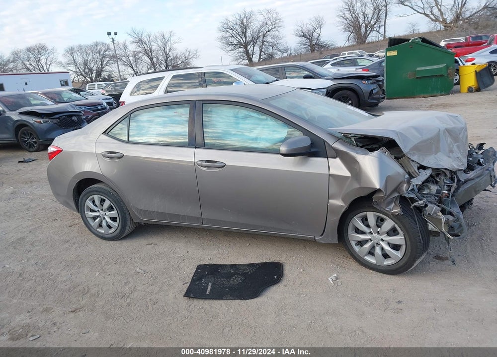 2016 TOYOTA COROLLA LE VIN: 5YFBURHE5GP458733