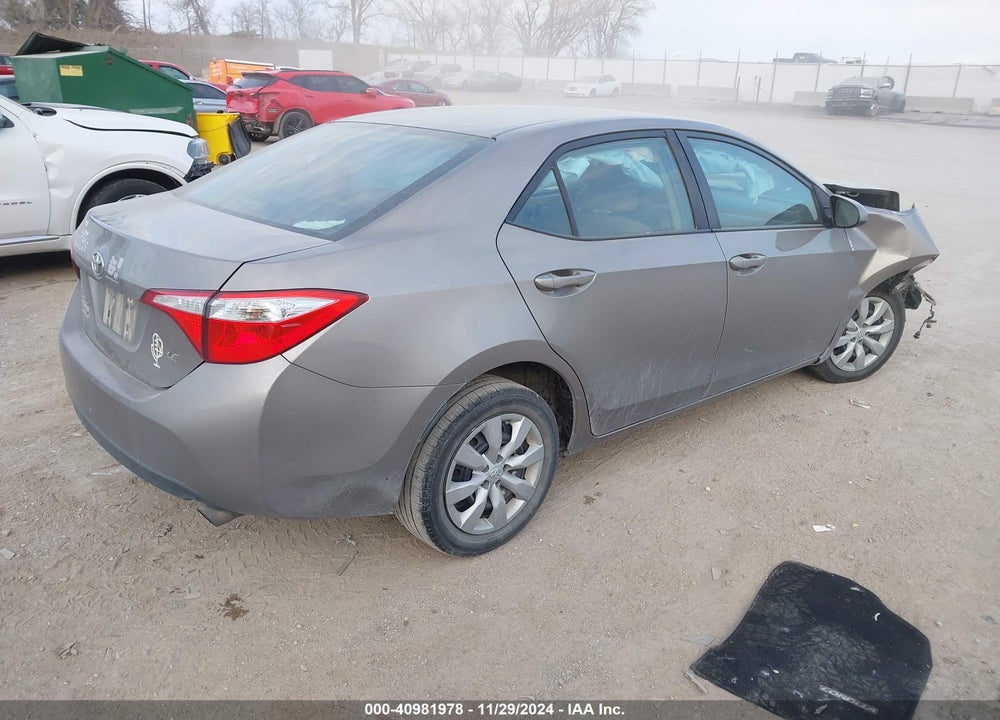 2016 TOYOTA COROLLA LE VIN: 5YFBURHE5GP458733