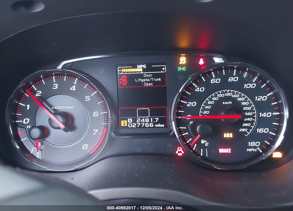 2021 SUBARU WRX VIN: JF1VA1C62M9817938