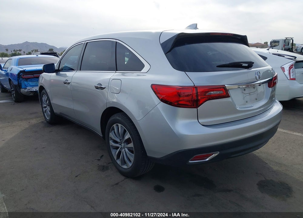2014 ACURA MDX TECHNOLOGY PACKAGE VIN: 5FRYD4H45EB041799
