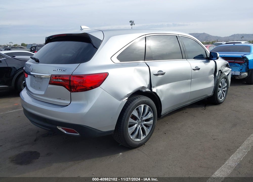 2014 ACURA MDX TECHNOLOGY PACKAGE VIN: 5FRYD4H45EB041799